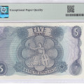 Great Britain 5 Pounds 1966-70 P375b PMG66 EPQ Great Britain 5 Pounds 1966-70 P375b PMG66 EPQ