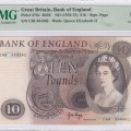 Great Britain 10 Pounds 1970-75 P376c PMG66 EPQ Great Britain 10 Pounds 1970-75 P376c PMG66 EPQ