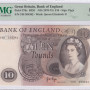 Great Britain 10 Pounds 1970-75 P376c PMG66 EPQ
