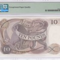 Great Britain 10 Pounds 1970-75 P376c PMG66 EPQ Great Britain 10 Pounds 1970-75 P376c PMG66 EPQ