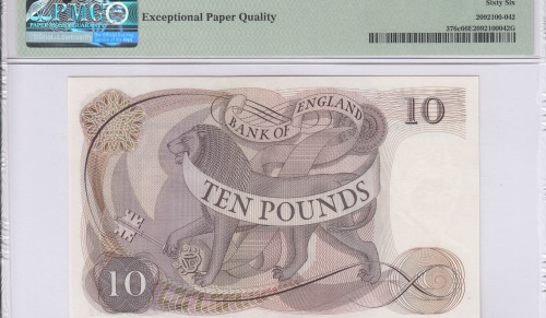 Great Britain 10 Pounds 1970-75 P376c PMG66 EPQ