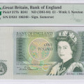 Great Britain 1 Pound 1981-84 P377b PMG67 EPQ Great Britain 1 Pound 1981-84 P377b PMG67 EPQ