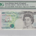 Great Britain 5 Pounds 1990 (ND 1991-98) P382b PMG66 EPQ Great Britain 5 Pounds 1990 (ND 1991-98) P382b PMG66 EPQ