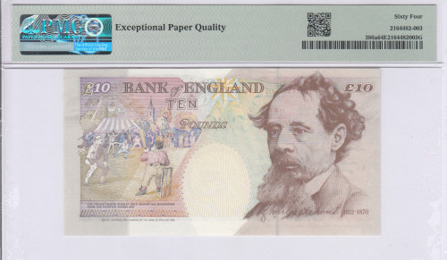 Great Britain 10 Pounds 1993 (ND 1993-2000) P386a PMG64 EPQ