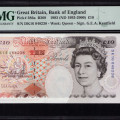 Great Britain 10 Pounds 1993 (ND 1993-2000) P386a PMG65 EPQ Great Britain 10 Pounds 1993 (ND 1993-2000) P386a PMG65 EPQ
