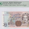 Guernsey 5 Pounds 2023 P56d PMG67 EPQ