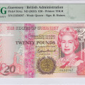 Guernsey 20 Pounds 2023 P58Aa PMG65 EPQ Guernsey 20 Pounds 2023 P58Aa PMG65 EPQ