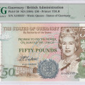 Guernsey 50 Pounds 1994 P59 PMG65 EPQ Guernsey 50 Pounds 1994 P59 PMG65 EPQ