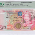 Guernsey 20 Pounds 2018 P63 PMG66 EPQ Guernsey 20 Pounds 2018 P63 PMG66 EPQ