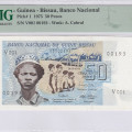 Guinea - Bissau 50 Pesos 24.9.1975 P1 PMG66 EPQ Guinea - Bissau 50 Pesos 24.9.1975 P1 PMG66 EPQ