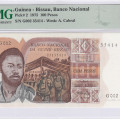 Guinea - Bissau 100 Pesos 24.9.1975 P2 PMG67 EPQ Guinea - Bissau 100 Pesos 24.9.1975 P2 PMG67 EPQ