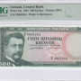 Iceland 500 Kronur 29.3.1961 P45a PMG67 EPQ