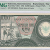 Indonesia 10,000 Rupiah 1964 P101a* PMG65 EPQ "Replacement"