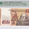 Ireland, Republic 5 Pounds 12.1.1981 P71c PMG66 EPQ Ireland, Republic 5 Pounds 12.1.1981 P71c PMG66 EPQ