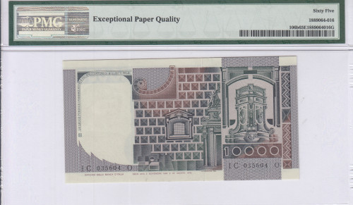 Italy 10000 Livre 3.11.1982 P106b PMG65 EPQ Italy 10000 Livre 3.11.1982 P106b PMG65 EPQ
