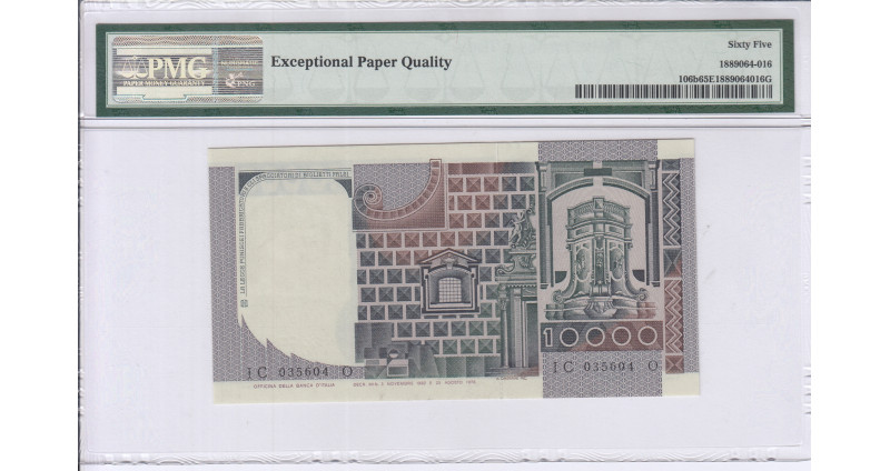 Italy 10000 Livre 3.11.1982 P106b PMG65 EPQ Italy 10000 Livre 3.11.1982 P106b PMG65 EPQ