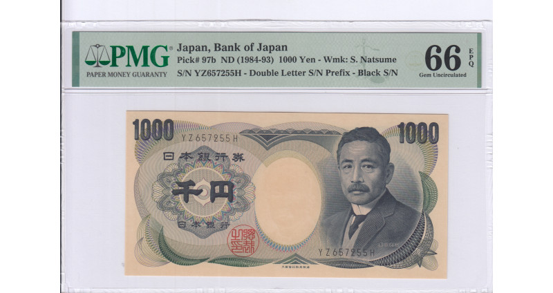 Japan 1000 Yen ND 1984-93 P97b PMG66 EPQ