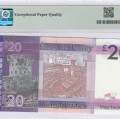 Jersey 20 Pound ND 2010 P35a PMG64 EPQ Jersey 20 Pound ND 2010 P35a PMG64 EPQ