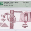 Kazakhstan / Banknote Factory (KAZ) 2008 PMG64 EPQ "Zero Value"