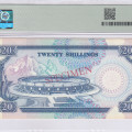 Kenya 20/- Shillings 1.7.1989 P25bs PMG64 Kenya 20/- Shillings 1.7.1989 P25bs PMG64