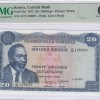 Kenya 20/- Shillings 1.7.1973 P8d PMG66 EPQ