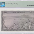 Kenya 50/- Shillings 1.7.1971 P9b PMG66 EPQ Kenya 50/- Shillings 1.7.1971 P9b PMG66 EPQ