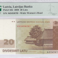 Latvia 20 Latu 2009 P55b PMG68 EPQ Latvia 20 Latu 2009 P55b PMG68 EPQ