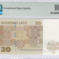Latvia 20 Latu 2009 P55b PMG68 EPQ Latvia 20 Latu 2009 P55b PMG68 EPQ