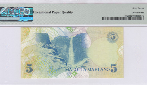 Lesotho 5 Maloti 1990 P10a PMG67 EPQ