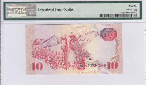 Lesotho 10 Maloti 1989 P11a PMG66 EPQ