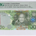 Lesotho 100 Maloti 2013 P24b PMG66 EPQ Lesotho 100 Maloti 2013 P24b PMG66 EPQ