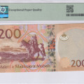 Lesotho 200 Maloti 2015 P25a PMG66 EPQ Lesotho 200 Maloti 2015 P25a PMG66 EPQ