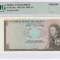 Malta 1 Pounds 1967 (ND1969) P29p PMG63 EPQ (Proof) Malta 1 Pounds 1967 (ND1969) P29p PMG63 EPQ (Proof)