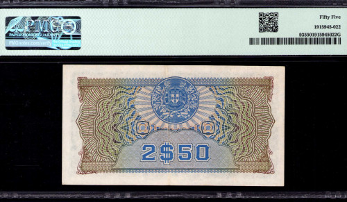 Mozambique 2$50 Escudos 23.5.1944 P93 PMG55