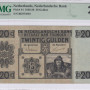 Netherlands 20 Gulden 29.3.1926 P44 PMG20