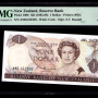 New Zealand 1 Dollar ND(1981-85) P169a PMG67 EPQ
