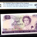 New Zealand 2 Dollars ND 1981-85 P170a PCGS65 PPQ New Zealand 2 Dollars ND 1981-85 P170a PCGS65 PPQ