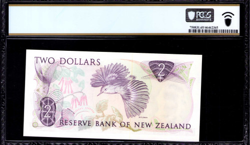 New Zealand 2 Dollars ND 1981-85 P170a PCGS65 PPQ