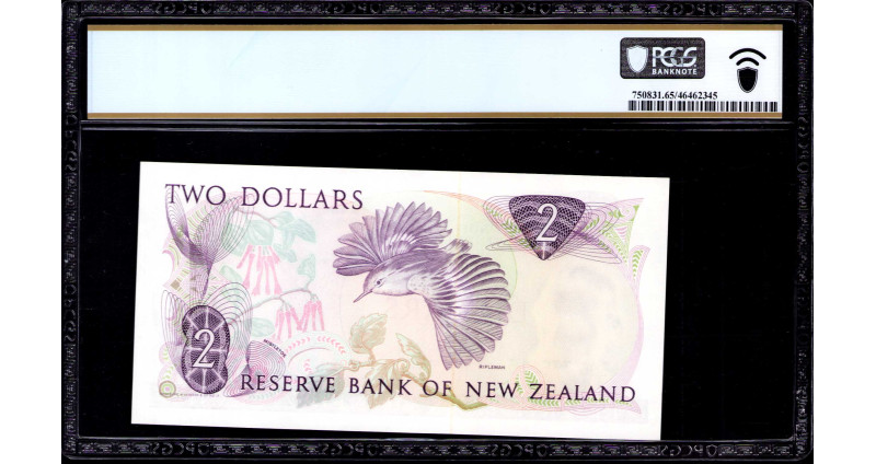New Zealand 2 Dollars ND 1981-85 P170a PCGS65 PPQ New Zealand 2 Dollars ND 1981-85 P170a PCGS65 PPQ