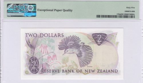 New Zealand 2 Dollars ND(1981-85) P170a PMG65 EPQ