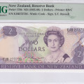 New Zealand 2 Dollars ND(1985-89) P170b PMG66 EPQ New Zealand 2 Dollars ND(1985-89) P170b PMG66 EPQ