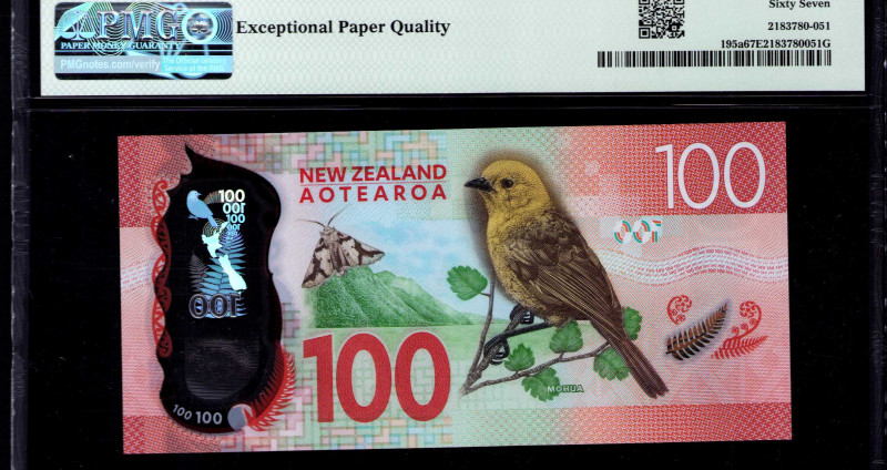 New Zealand 100 Dollars 2016 P195a PMG67 EPQ New Zealand 100 Dollars 2016 P195a PMG67 EPQ