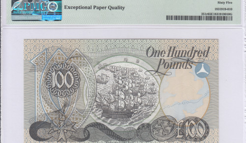 Northern Ireland, Provincial Bank 100 Pounds 1981 P251r PMG65 EPQ