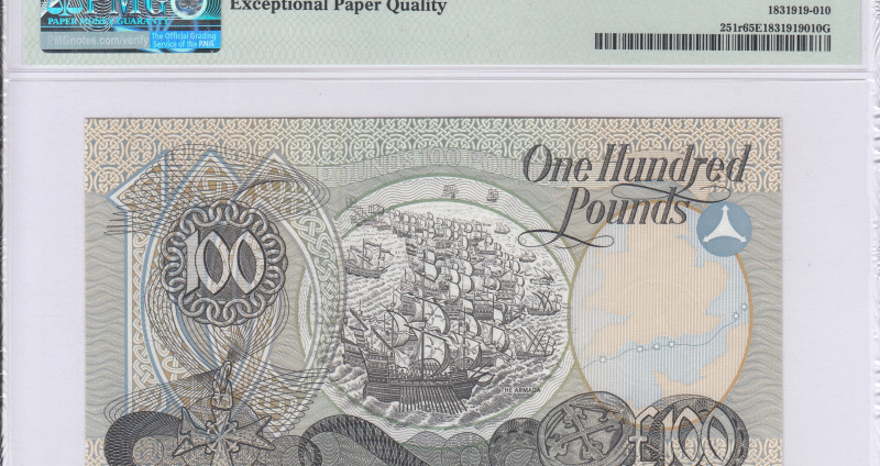 Northern Ireland, Provincial Bank 100 Pounds 1981 P251r PMG65 EPQ Northern Ireland, Provincial Bank 100 Pounds 1981 P251r PMG65 EPQ
