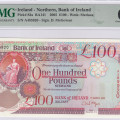 Northern Ireland, Bank of Ireland 100 Pounds 1.3.2005 P82a PMG66 EPQ Northern Ireland, Bank of Ireland 100 Pounds 1.3.2005 P82a PMG66 EPQ