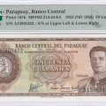 Paraguay 50 Guaranies 1952(ND 1963) P197b PMG67 EPQ Paraguay 50 Guaranies 1952(ND 1963) P197b PMG67 EPQ
