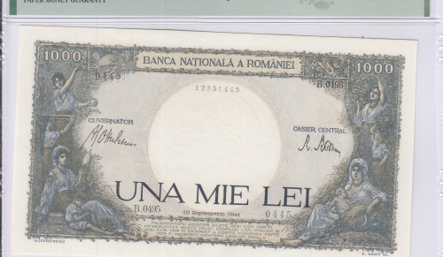 Romania  1000 Lei 10.9.1941 P52a PMG50