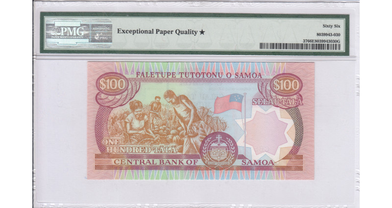 Samoa 100 Tala 2006 P37 PMG66* EPQ Samoa 100 Tala 2006 P37 PMG66* EPQ