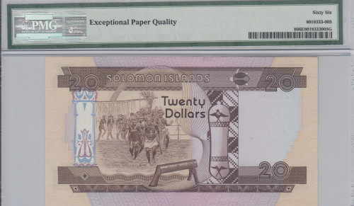 Solomon Islands 20 Dollars 1981 P-8 PMG66 EPQ (First Prefix)