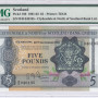 Scotland, Clydesdale & N. of Scotland Bank Ltd. 5 Pounds 20.9.1961 P196 PMG55